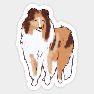 Collie rough illustration Sticker